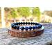 Sodalite and Black Tourmaline Bracelet for Stress and Anxiety Relief by Rock My Zen